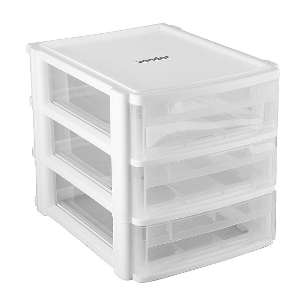 ORGANIZADOR PLÁSTICO 3 GAVETAS OPV 0271 VONDER