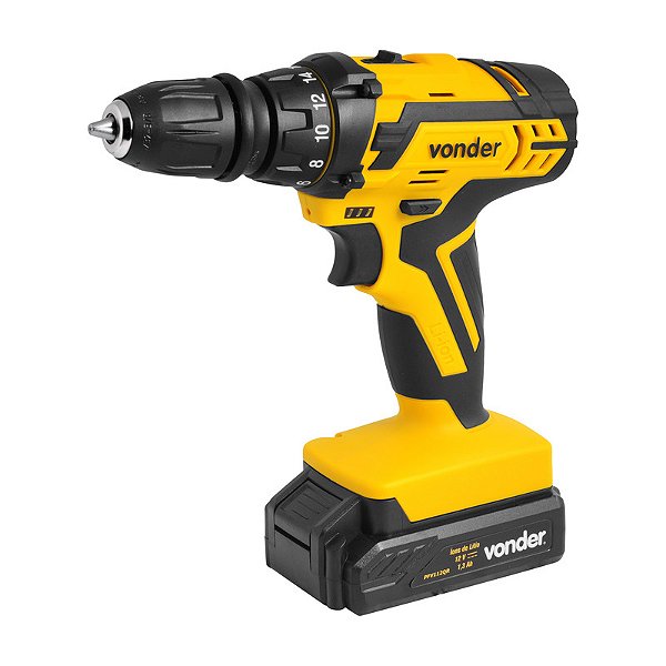 PARAFUSADEIRA FURADEIRA A BATERIA 12V PFV112QR BIVOLT VONDER