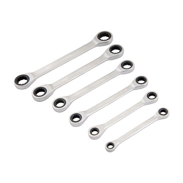 JOGO DE CHAVES ESTRELA COM CATRACA 08 A 19MM 6 PCS VONDER
