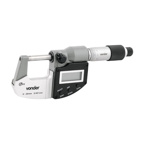 MICRÔMETRO EXTERNO DIGITAL 0MM 25MM MD025 VONDER