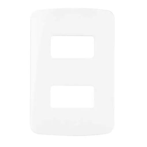 Placa 4x2'' 2 Posto B3 Branca Margirius