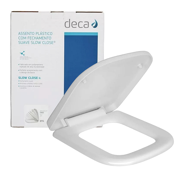 Assento Sanitário Deca Slow Close Polo Unic Quadra AP.215.17