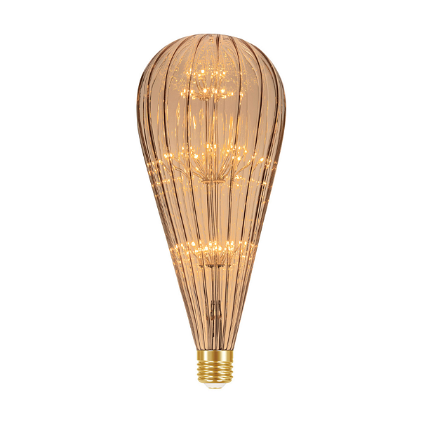 Lâmpada Led Retrô Filamento Vintage Fireworks BT125 Âmbar Taschibra