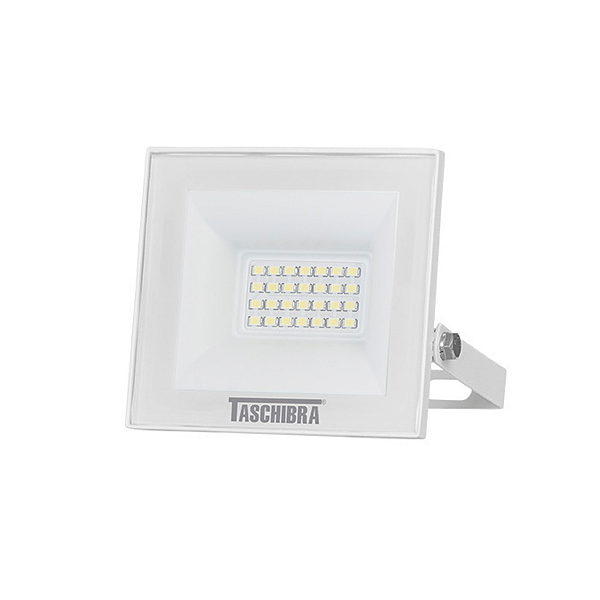 Refletor Led 30W Taschibra TR Slim Carcaça Branco Bivolt