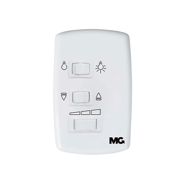 Controle para Ventilador Teto Com Capacitor De Embutir Margirius