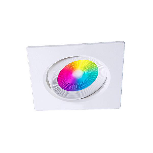 Spot De Led Embutir Quadrado Smart Led 5W RGB Bivolt Taschibra