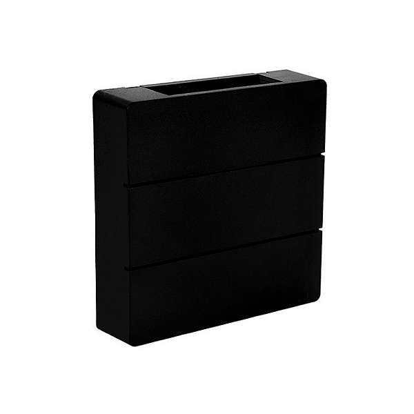 Arandela Parede Led Pilar 6w Preto IP65 Taschibra