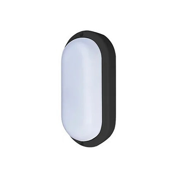Arandela Tartaruga Led Taschibra Phare Preto Slim 12W IP65 Bivolt