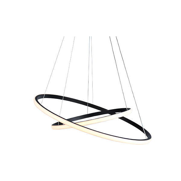Lustre Pendente Led Montreal 35W Preto 3000K Taschibra