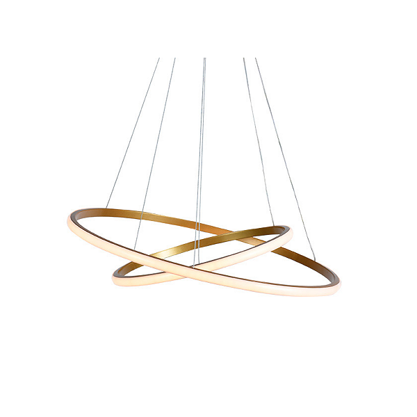 Lustre Pendente Led Montreal 35W Ouro Fosco 3000K Taschibra