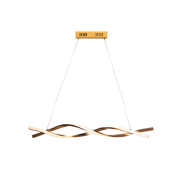 Lustre Pendente Led Paris 18W Ouro Fosco 3000K 80cm Taschibra