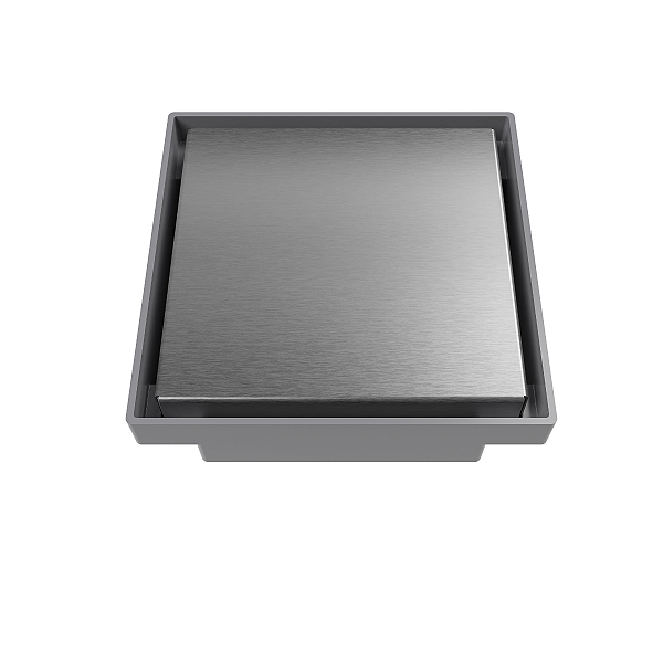 Ralo Oculto Quadrado Banheiro Inox Escovado Invisível ROC10I 10x10 Astra
