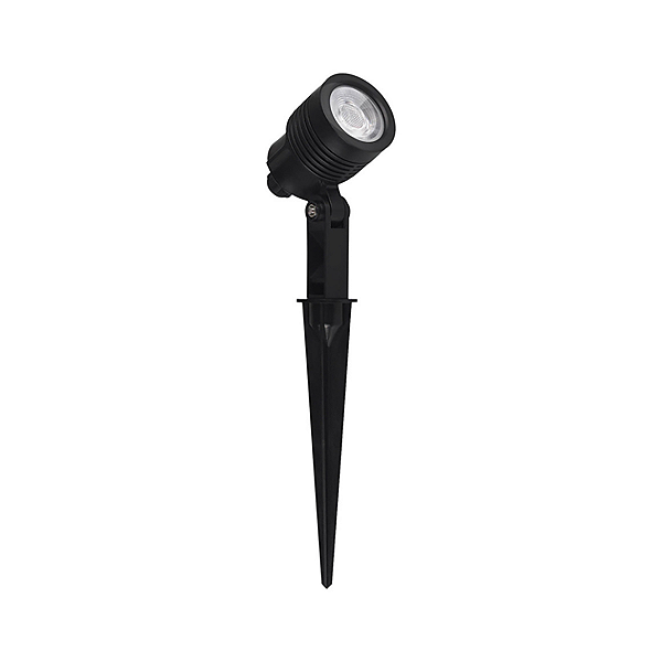 Espeto De Jardim Led Integrado 6W Clear Preto IP65 Bivolt Germany