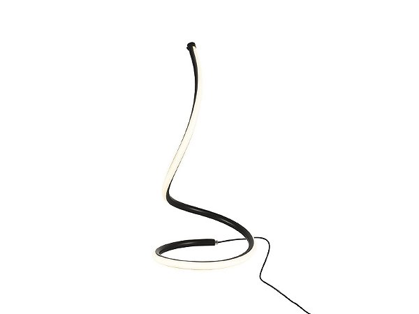 Luminária Abajur Naja Led Moderno De Mesa Luz Amarela 3000k Bivolt Taschibra