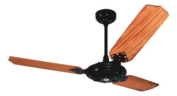Ventilador Teto Venti-Delta New Delta Max com 3 Pás Mogno e Preto