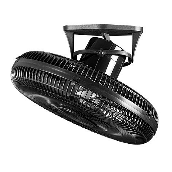 Ventilador De Teto Venti Delta 50cm Premium Preto Rotação 360° Bivolt