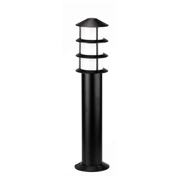 Poste Balizador Oriental Externo 55cm Preto Fosco IP54 Alumínio Germany