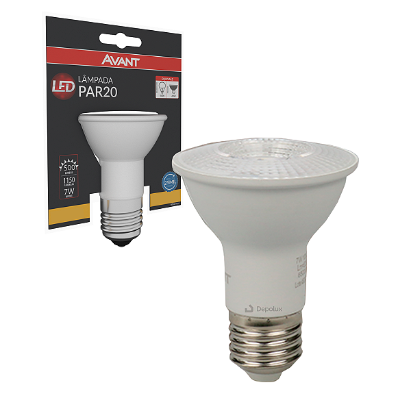 Lâmpada Led Par 20 7w E27 IP20 Bivolt Avant