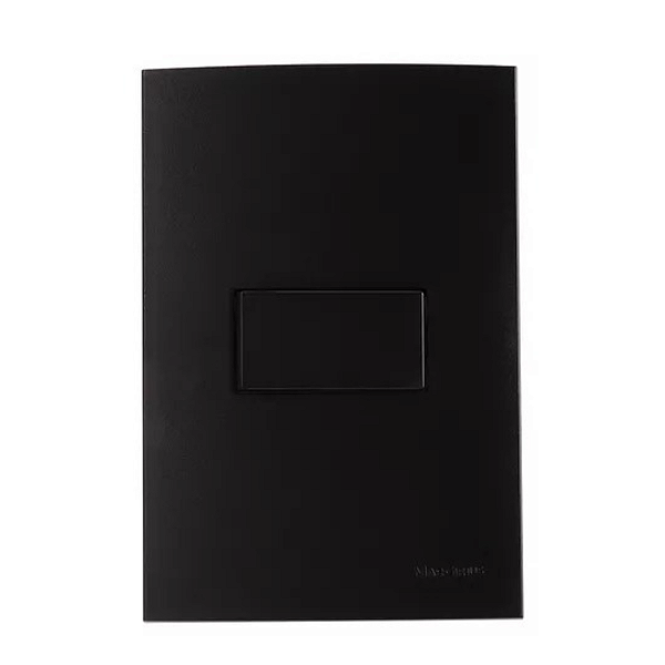 Interruptor Paralelo 10A Preto Fosco 4x2 Clean Ebony Margirius