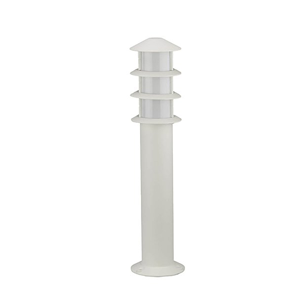 Poste Balizador Oriental Externo 55cm Branco Fosco IP54 Alumínio Germany