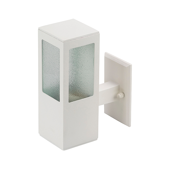 Arandela Parede Externa Garten Lente Vidro E27 Branco Ip54 Branco Germany