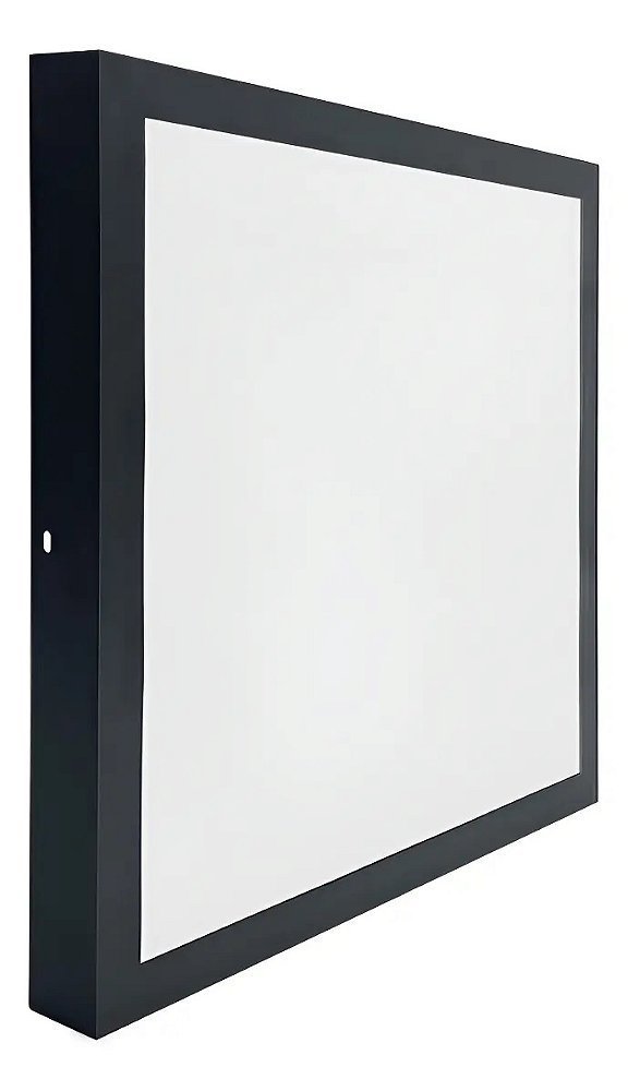 Painel de Led 32W 40x40cm Quadrado Sobrepor Preto Bivolt Blumenau