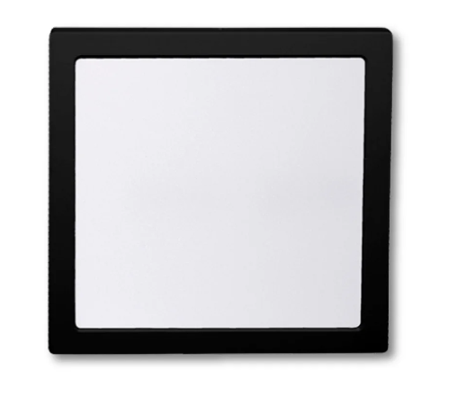 Painel Led 18W Plafon Sobrepor Preto Quadrado Bivolt Blumenau