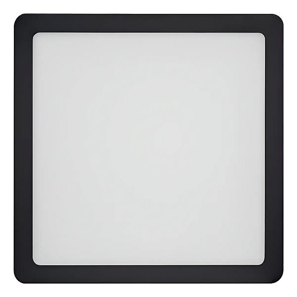 Painel de Led Quadrado 24W Play Sobrepor Preto Bivolt Blumenau
