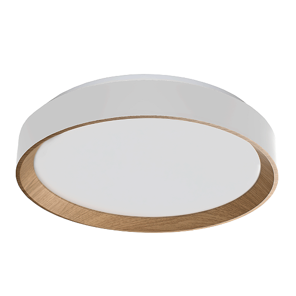 Plafon LED Arbos Redondo 48W Bivolt Cor Luz Ajustável Branco Blumenau