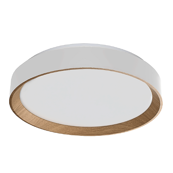 Plafon LED Arbos Redondo 48W Bivolt Cor Luz Ajustável Branco Blumenau