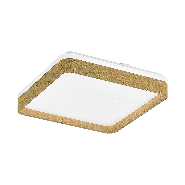 Plafon LED Duetto 18W Cor Luz Ajustável 280cm Amadeirado Blumenau Iluminação Bivolt
