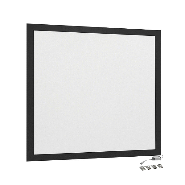 Painel de Led 40W 62x62cm Quadrado Embutir Modular Preto Bivolt Blumenau