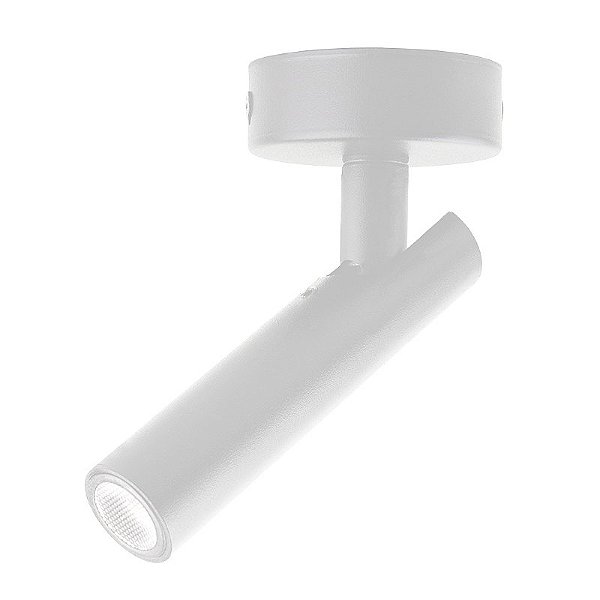 Spot LED Sobrepor Petit Branco Bivolt 2W 3.000K Blumenau Iluminação