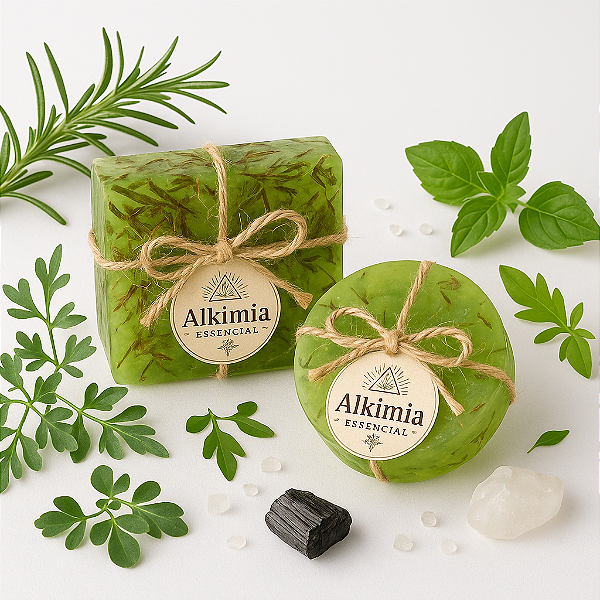 Sabonete Energético 7 Ervas Mystic Power – Ativado com Radiestesia e Reiki para Descarrego, Limpeza e Revitalização Energética