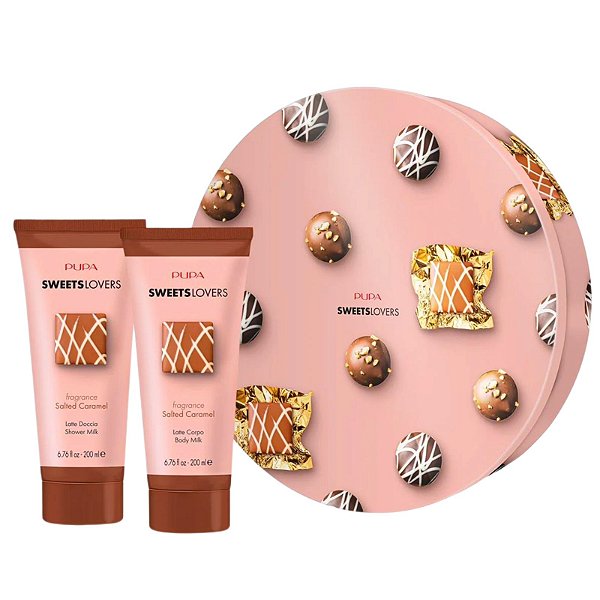 PUPA MILANO - KIT PRESENTE SWEETS LOVERS BODY LOTION + SHOWER MILK - SALT CARAMEL