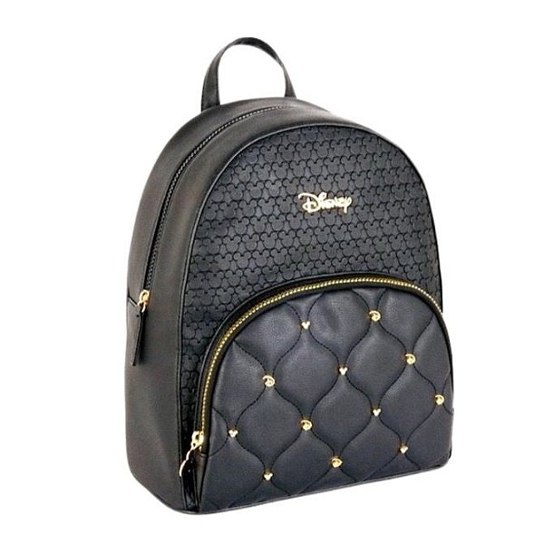 DISNEY - MOCHILA PRETA MÉDIA