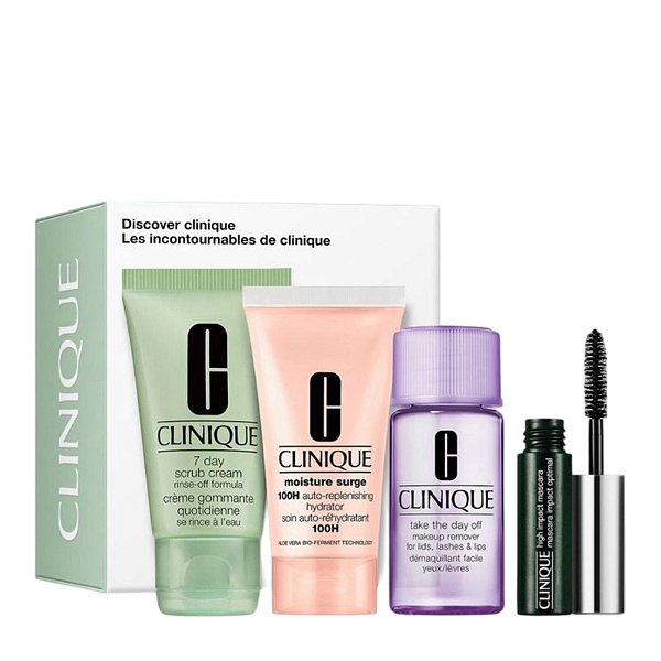 CLINIQUE - KIT DISCOVER 4 PEÇAS - TRAVEL SIZE