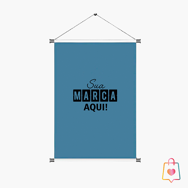Banner com Tubete e Corda 1,0x1,5m