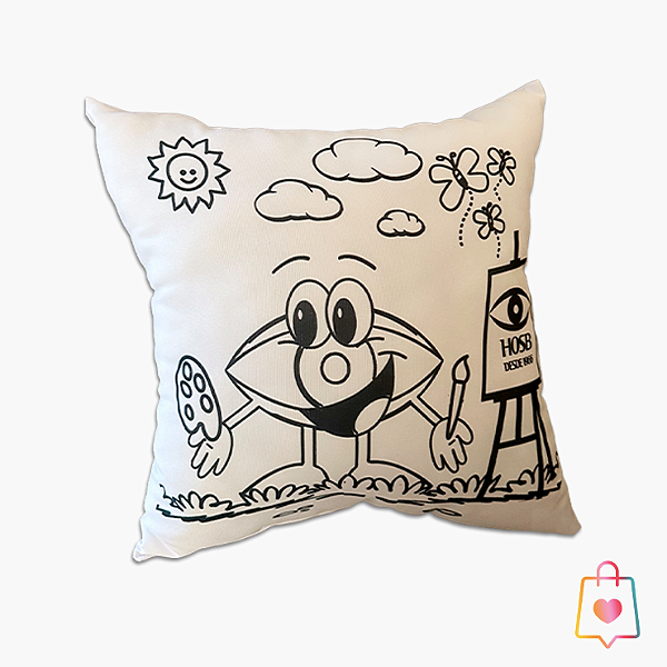 Almofada para Colorir 40x40cm - 10 Unidades