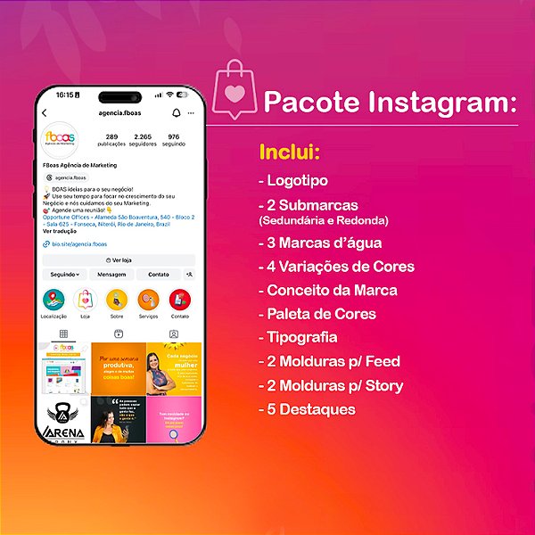 Identidade Visual - Pacote INSTAGRAM