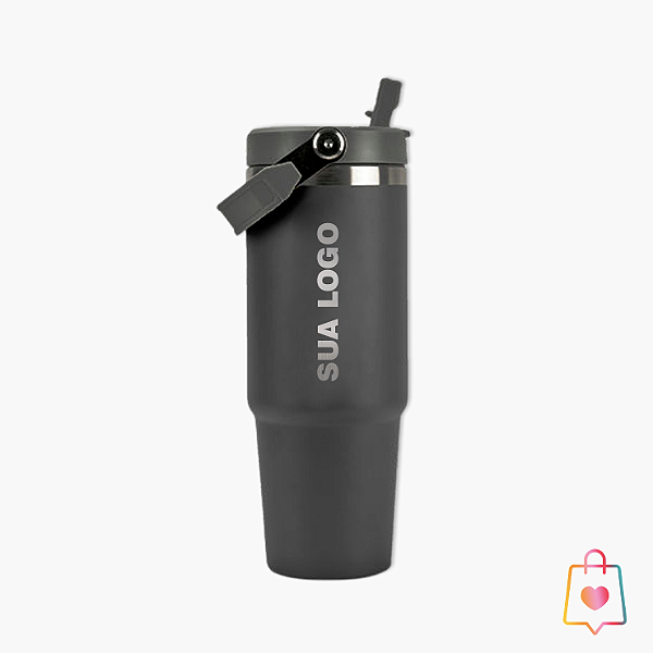 Garrafa Térmica Flip Straw - 1 unidade