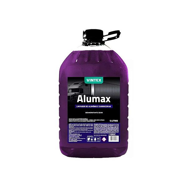 Alumax Limpador de Alumínio e Carrocerias Desincrustante Ácido Concentrado 5L Vintex