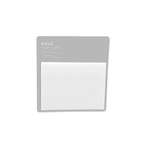 BLOCO ADESIVO EAGLE STICKY NOTES 100x75 C/100 FOLHAS TRANSPARENTE