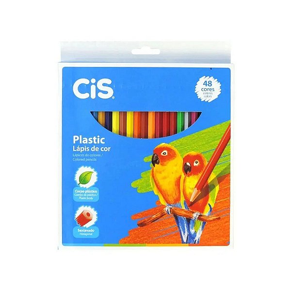 LAPIS DE COR CIS PLASTIC 48 CORES