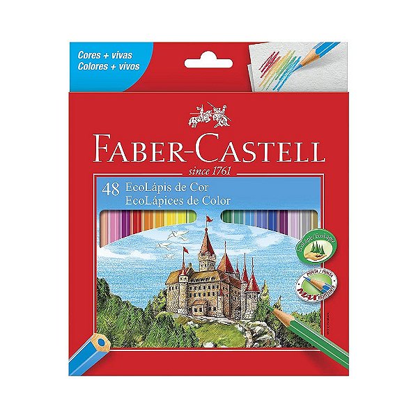 LAPIS DE COR FABER CASTELL 48 CORES