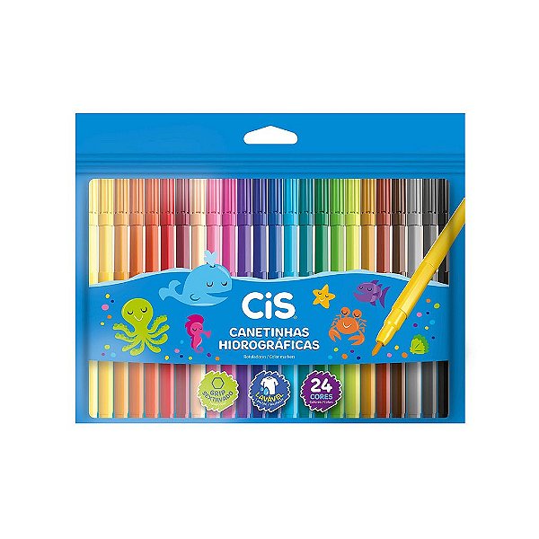 CANETINHA CIS HIDROGRAFICA 24 CORES