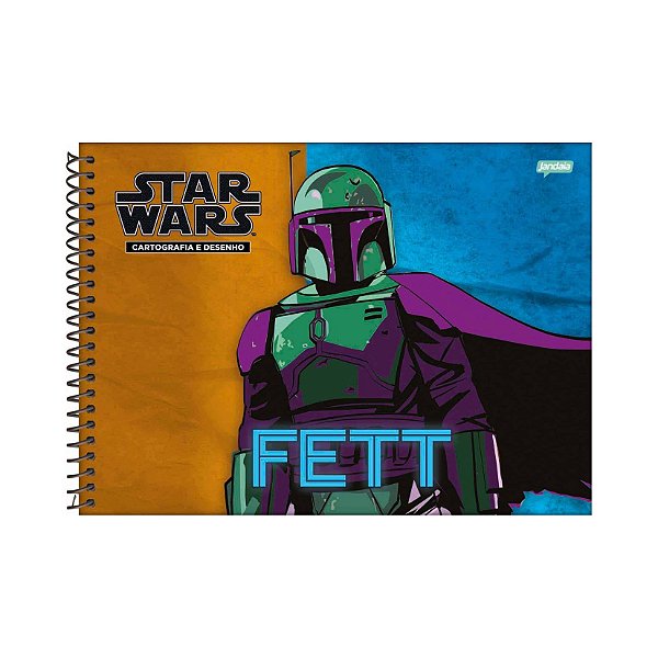 CADERNO DE CARTOGRAFIA STAR WARS JANDAIA 80 FOLHAS