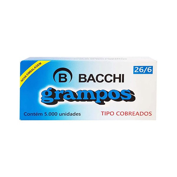 GRAMPO BACCHI COBREADOS 26/6 C/5000 UNDS