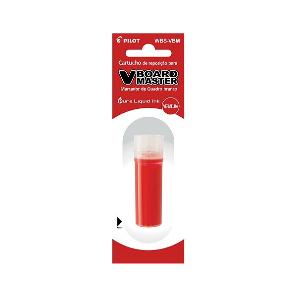 REFIL PARA MARCADOR QUADRO BRANCO PILOT BOARD VERMELHO