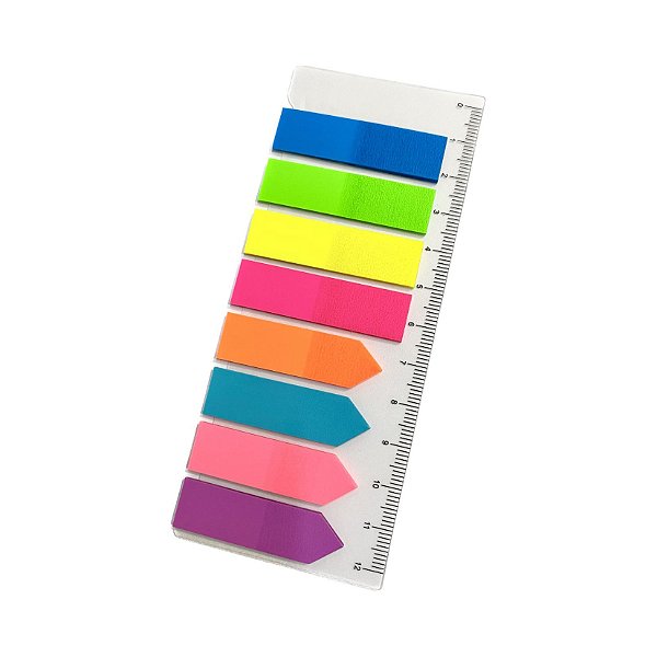 BLOCO ADESIVO MARCA PAGINAS 8 CORES